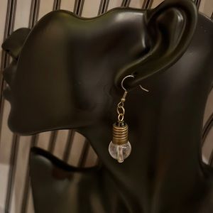Handmade Steampunk style light bulb 💡 Earrings